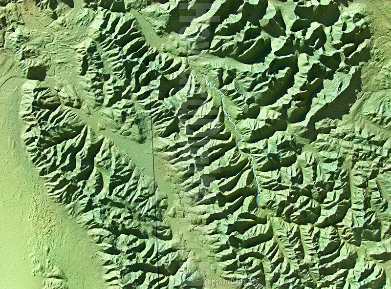 Raised Relief Maps - Montana Crash Site Model - Montana