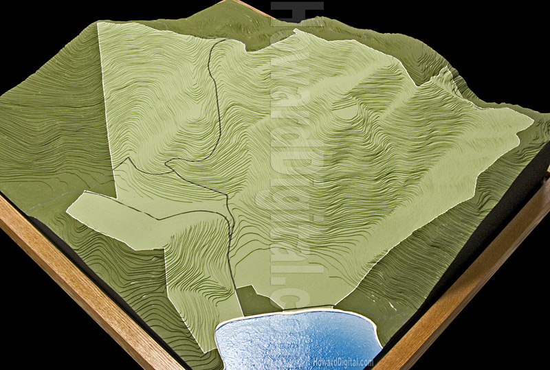 Maho Bay Topo Models - Maho Bay Topographic Model - Maho Bay, St John, US Virgin Island