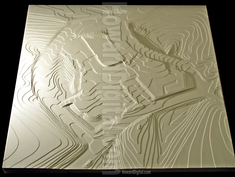 Georgia Topo - Scott Road Topographic Model - Atlanta, Georgia, GA Model-05