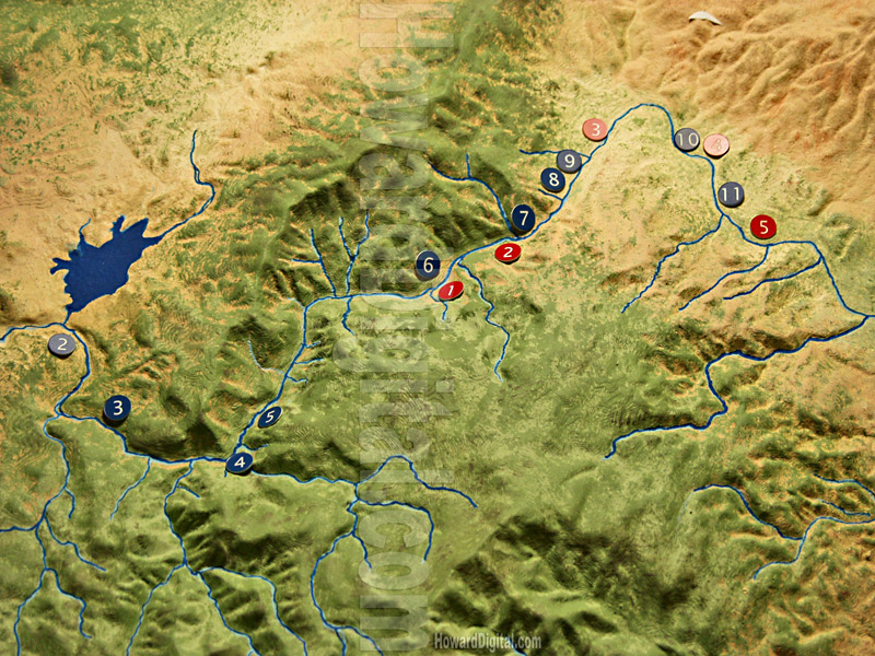 Truckee River Topographic Model - Truckee River Topographic Models - Truckee, Nevada, NV