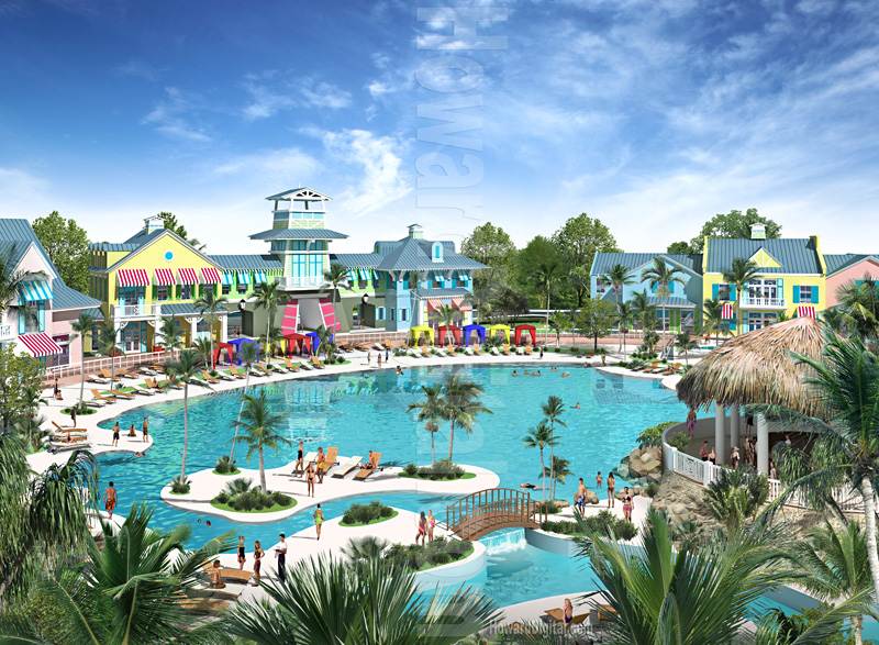 Architectural Rendering - San Rio Ocean & River Club Amenity Center - Shallotte, North Carolina