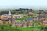 College Campus Illustration