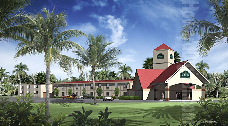 Digital Rendering - La Quinta Hotel - By HowardDigital