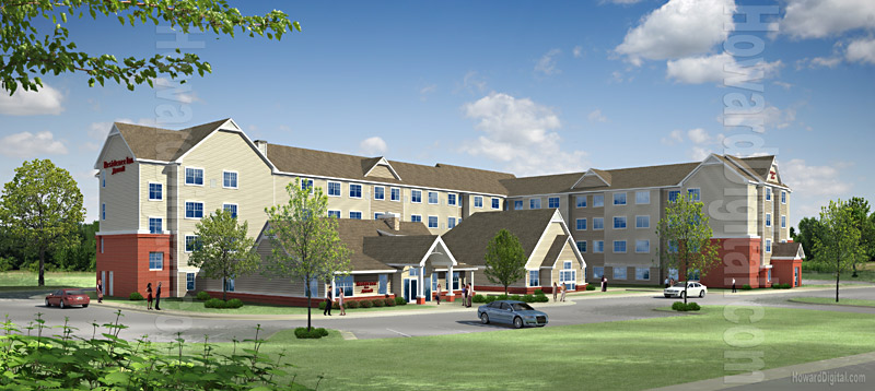 Digital Rendering - PCI Egg Harbor Hotel - By HowardDigital