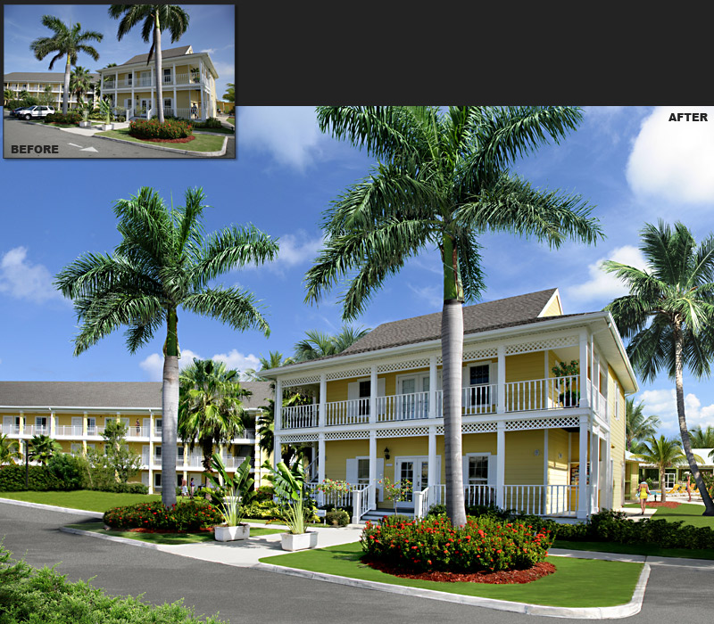 Photo Retouch - Sun Shine Suites - Cayman Islands