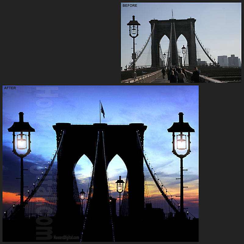 Brooklyn Bridge Photo Retouch