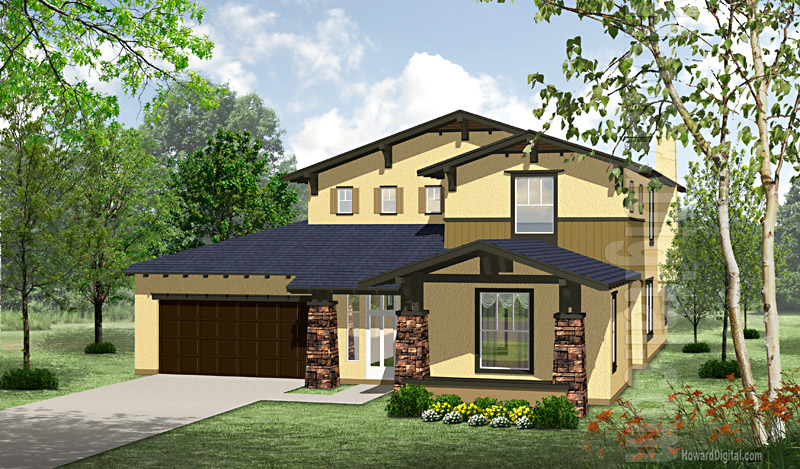 Home Rendering Net-Finity - Centex home series