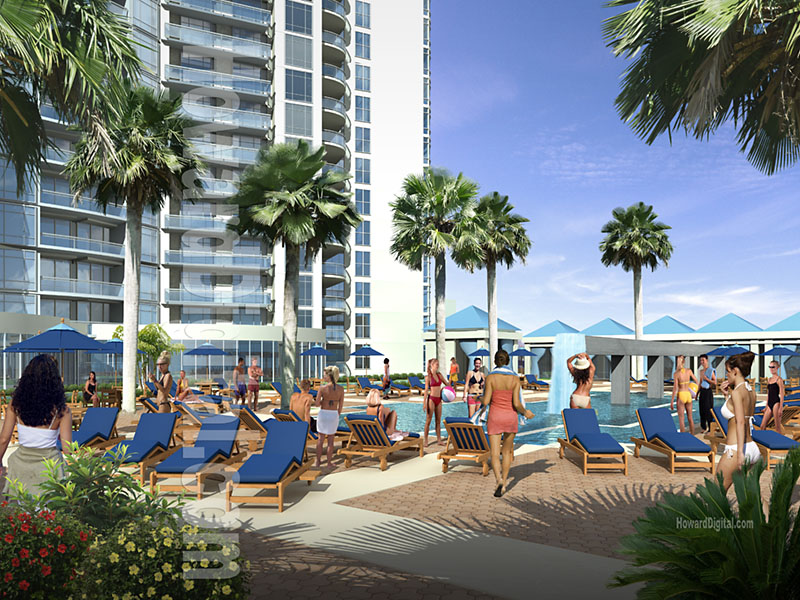 Architectural Rendering - Allure Las Vegas Resort - Las Vegas, Nevada NV